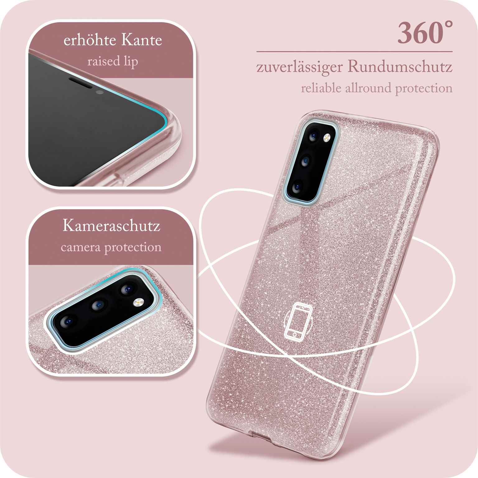 ONEFLOW Glitter Case Samsung Galaxy S20 5G mit Glitzer Look – Weiteres Produktbild 5