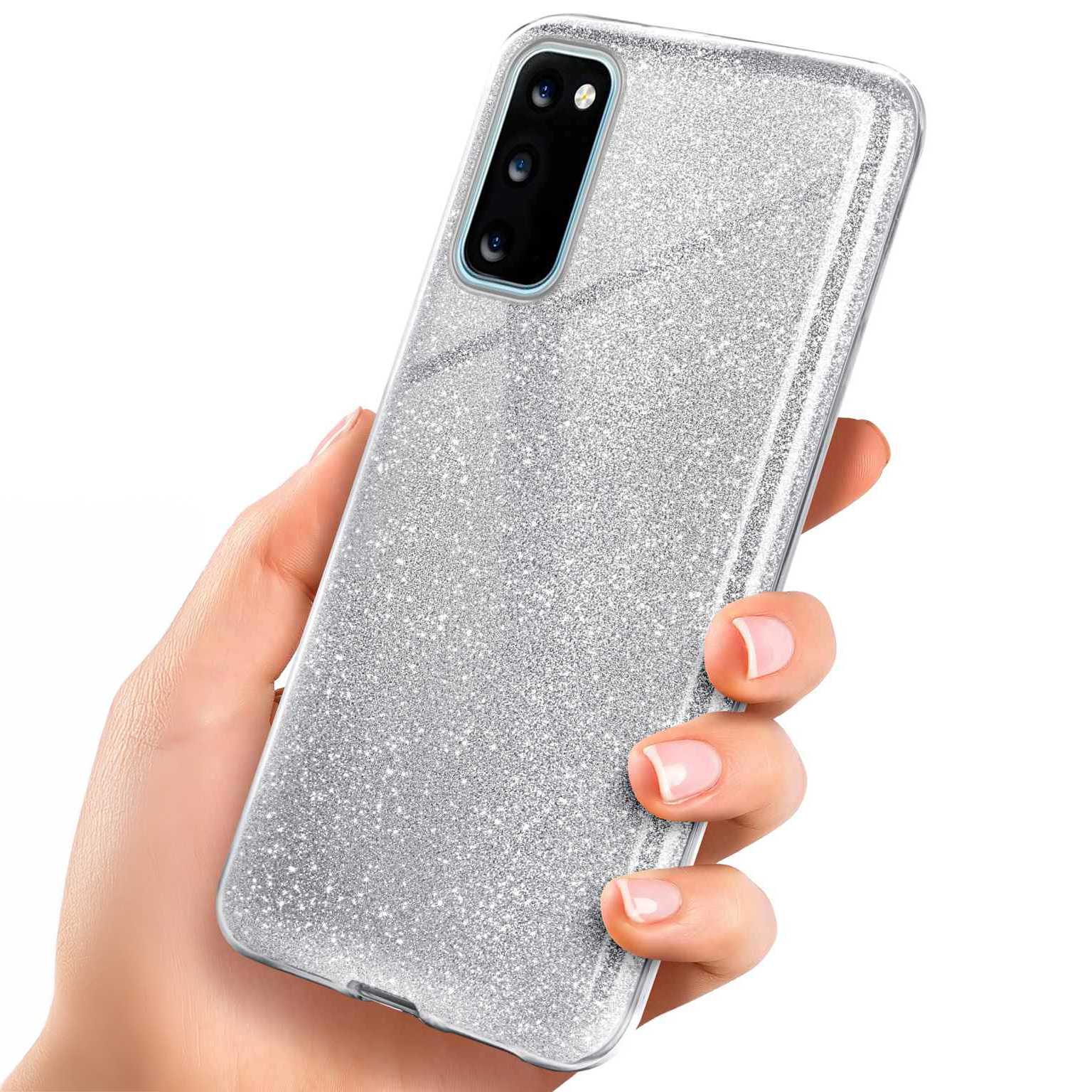 ONEFLOW Glitter Case Samsung Galaxy S20 5G mit Glitzer Look – Weiteres Produktbild 1