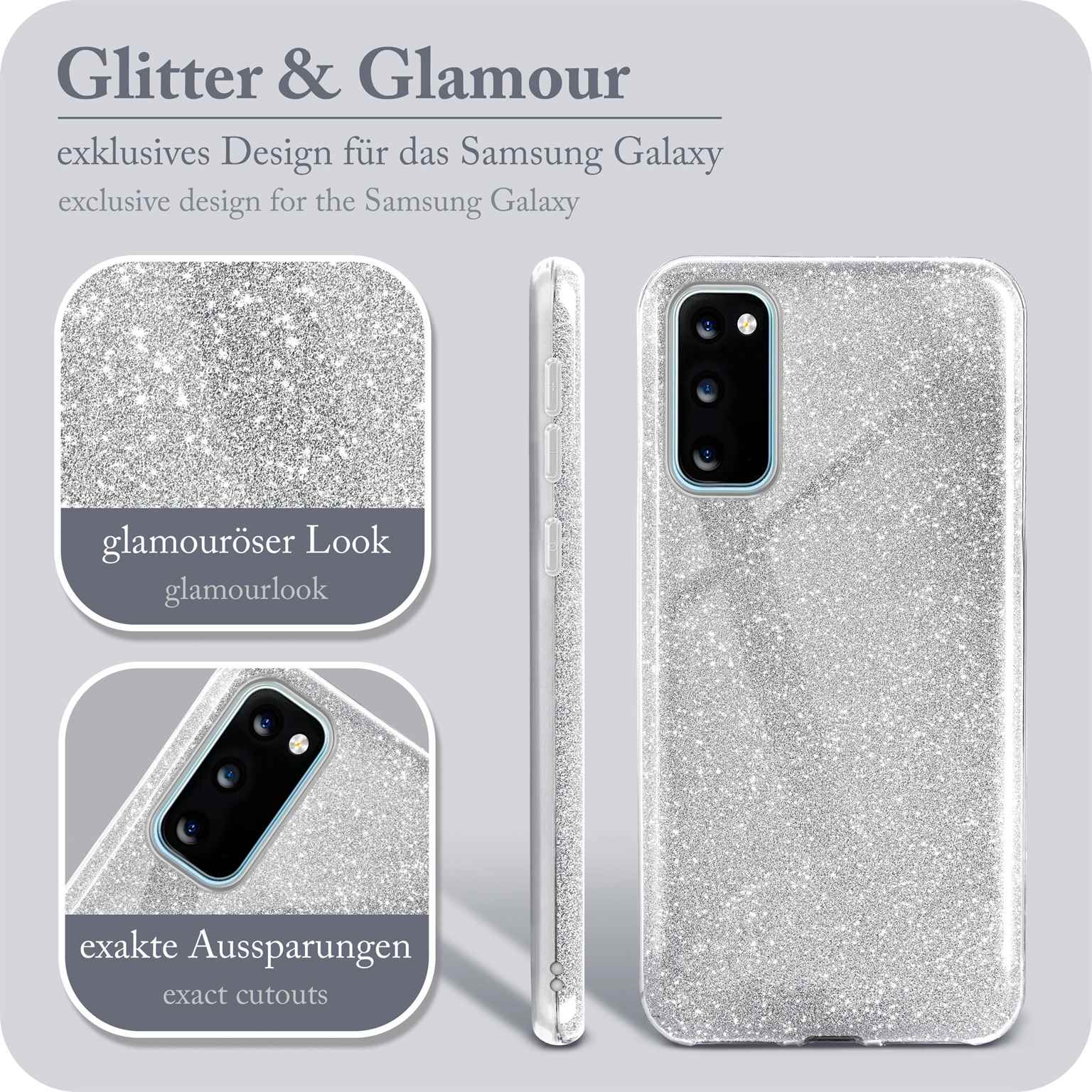 ONEFLOW Glitter Case Samsung Galaxy S20 5G mit Glitzer Look – Weiteres Produktbild 2