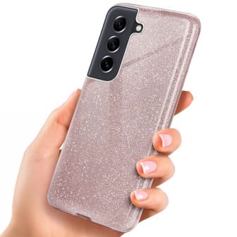 ONEFLOW Glitter Case Samsung Galaxy S21 FE 5G mit Glitzer Look – Gloss - Rosé ONEFLOW Glitter Case Samsung Galaxy S21 FE 5G mit Glitzer Look – Gloss - Rosé