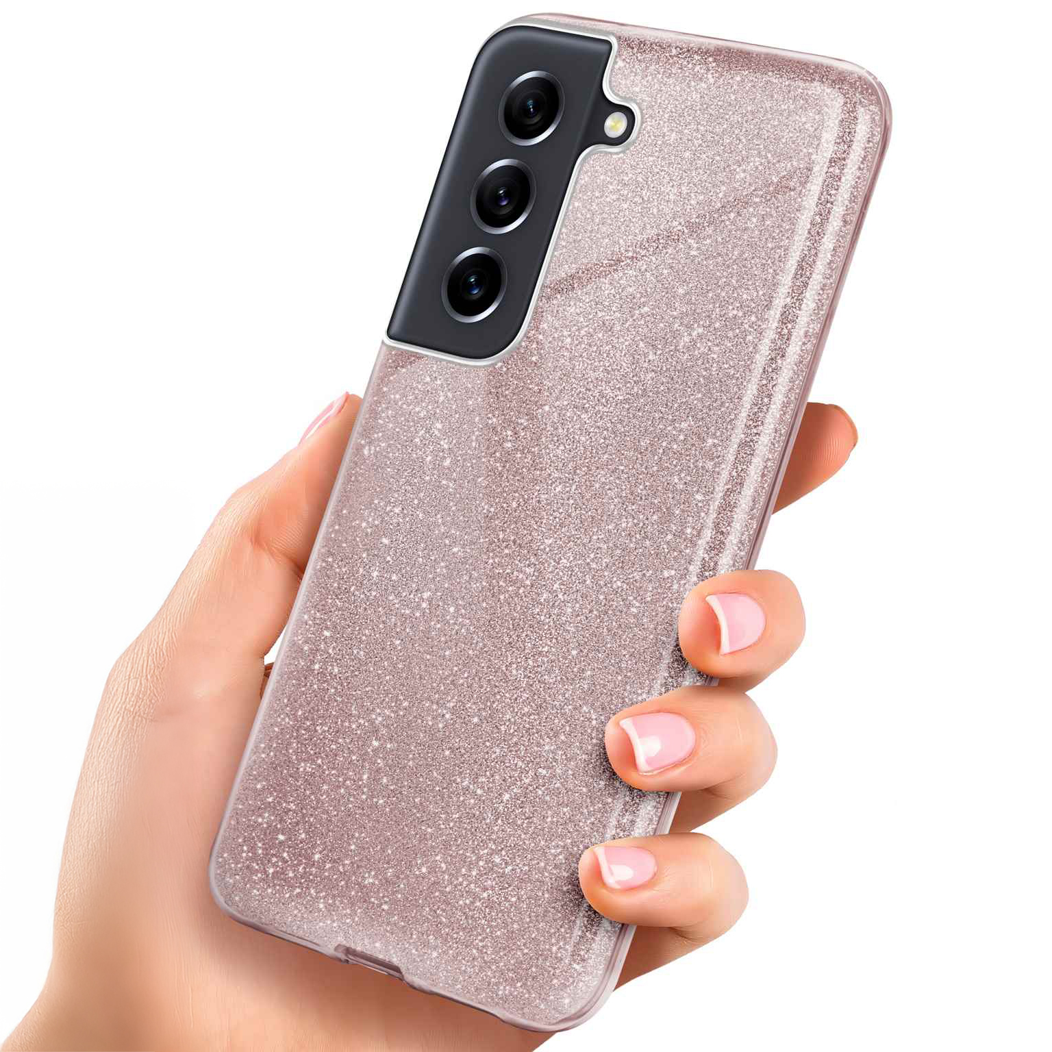 ONEFLOW Glitter Case Samsung Galaxy S21 FE 5G mit Glitzer Look – undefined
