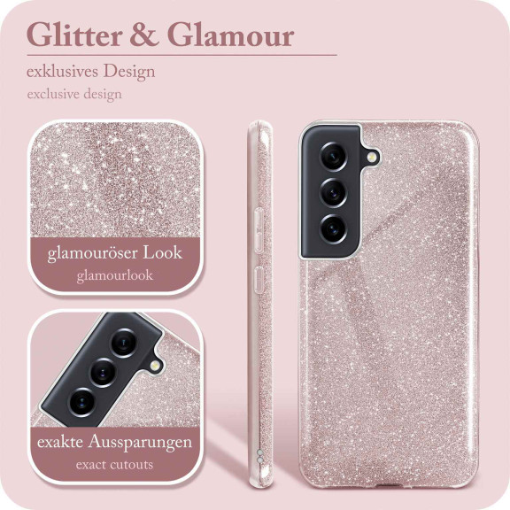 ONEFLOW Glitter Case Samsung Galaxy S21 FE 5G mit Glitzer Look – Weiteres Produktbild 2