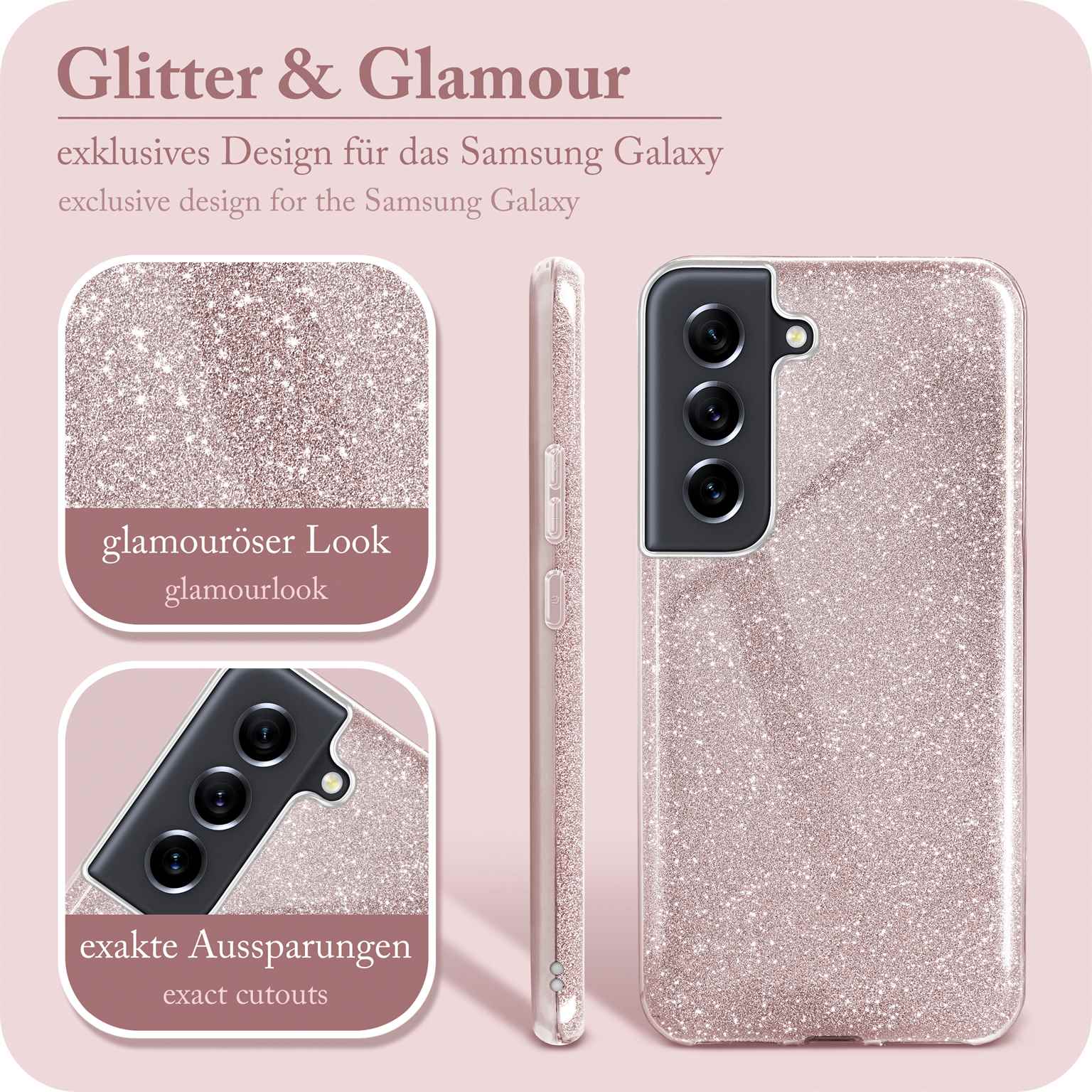 ONEFLOW Glitter Case Samsung Galaxy S21 FE 5G mit Glitzer Look – Weiteres Produktbild 2