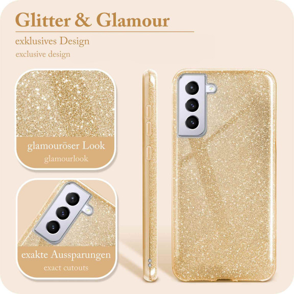 ONEFLOW Glitter Case Samsung Galaxy S21 Plus mit Glitzer Look – Weiteres Produktbild 2