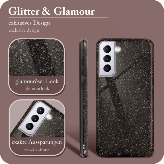 ONEFLOW Glitter Case Samsung Galaxy S21 Plus mit Glitzer Look – Weiteres Produktbild 2