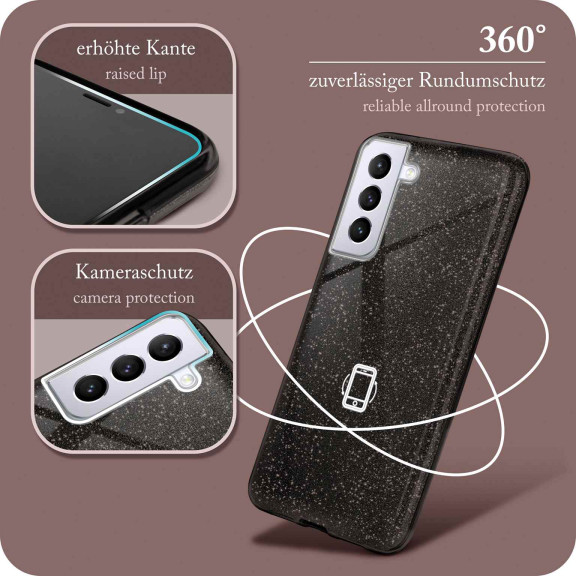 ONEFLOW Glitter Case Samsung Galaxy S21 Plus mit Glitzer Look – Weiteres Produktbild 5