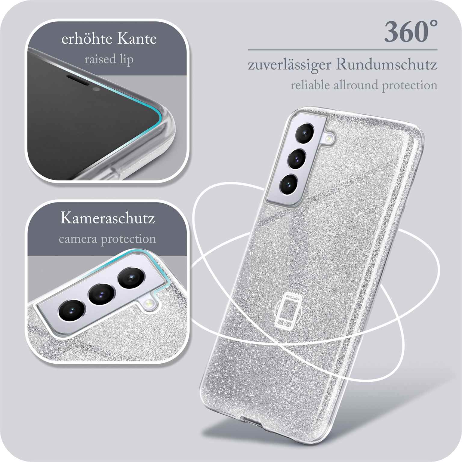 ONEFLOW Glitter Case Samsung Galaxy S21 Plus mit Glitzer Look – Weiteres Produktbild 5 ONEFLOW Glitter Case Samsung Galaxy S21 Plus mit Glitzer Look – Weiteres Produktbild 5