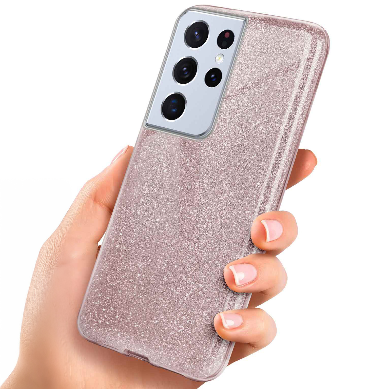 ONEFLOW Glitter Case Samsung Galaxy S21 Ultra mit Glitzer Look – undefined