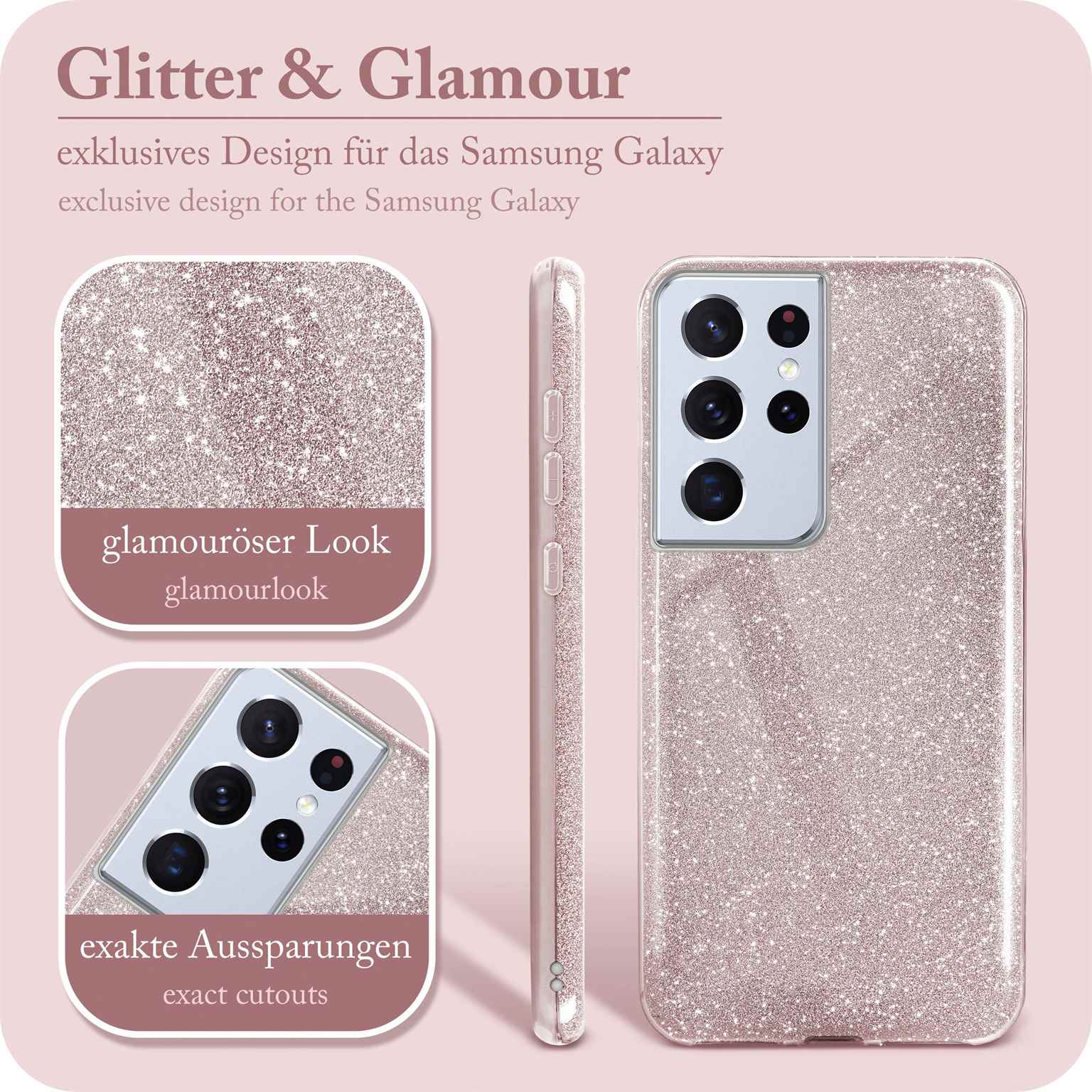 ONEFLOW Glitter Case Samsung Galaxy S21 Ultra mit Glitzer Look – Weiteres Produktbild 2