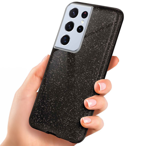 ONEFLOW Glitter Case Samsung Galaxy S21 Ultra mit Glitzer Look – Weiteres Produktbild 1
