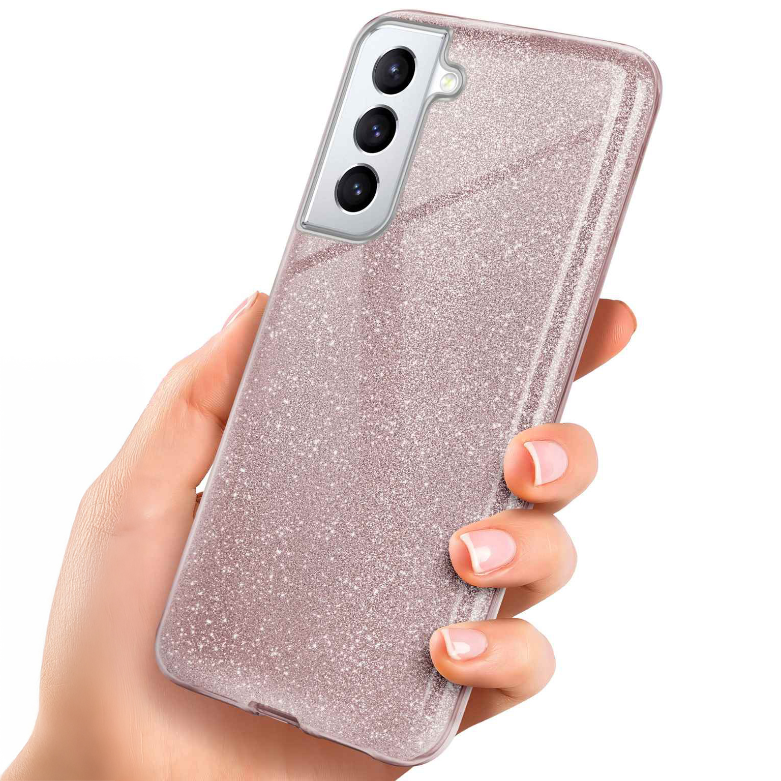 ONEFLOW Glitter Case Samsung Galaxy S21 mit Glitzer Look – undefined