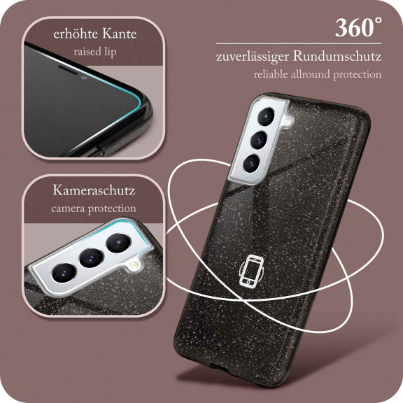ONEFLOW Glitter Case Samsung Galaxy S21 mit Glitzer Look – Weiteres Produktbild 5
