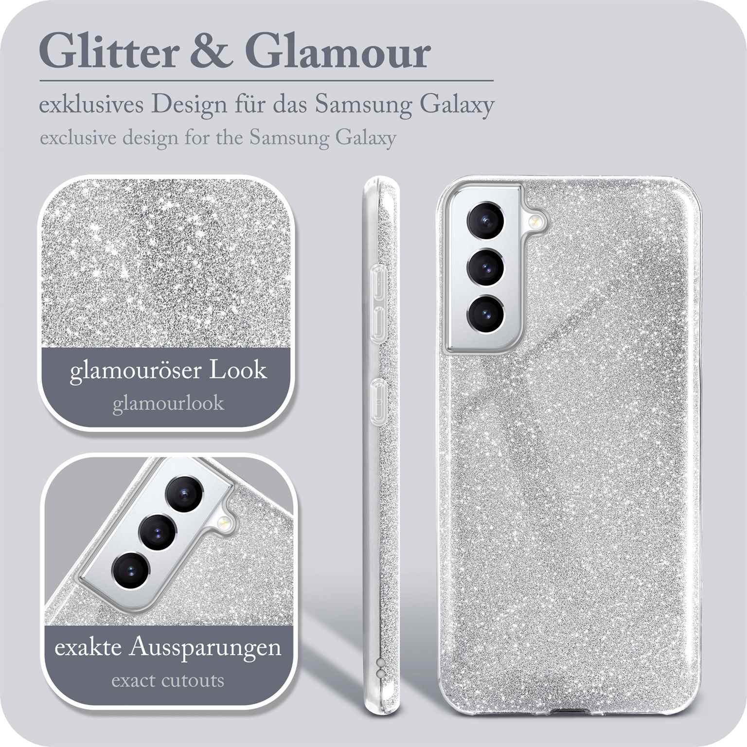 ONEFLOW Glitter Case Samsung Galaxy S21 mit Glitzer Look – Weiteres Produktbild 2