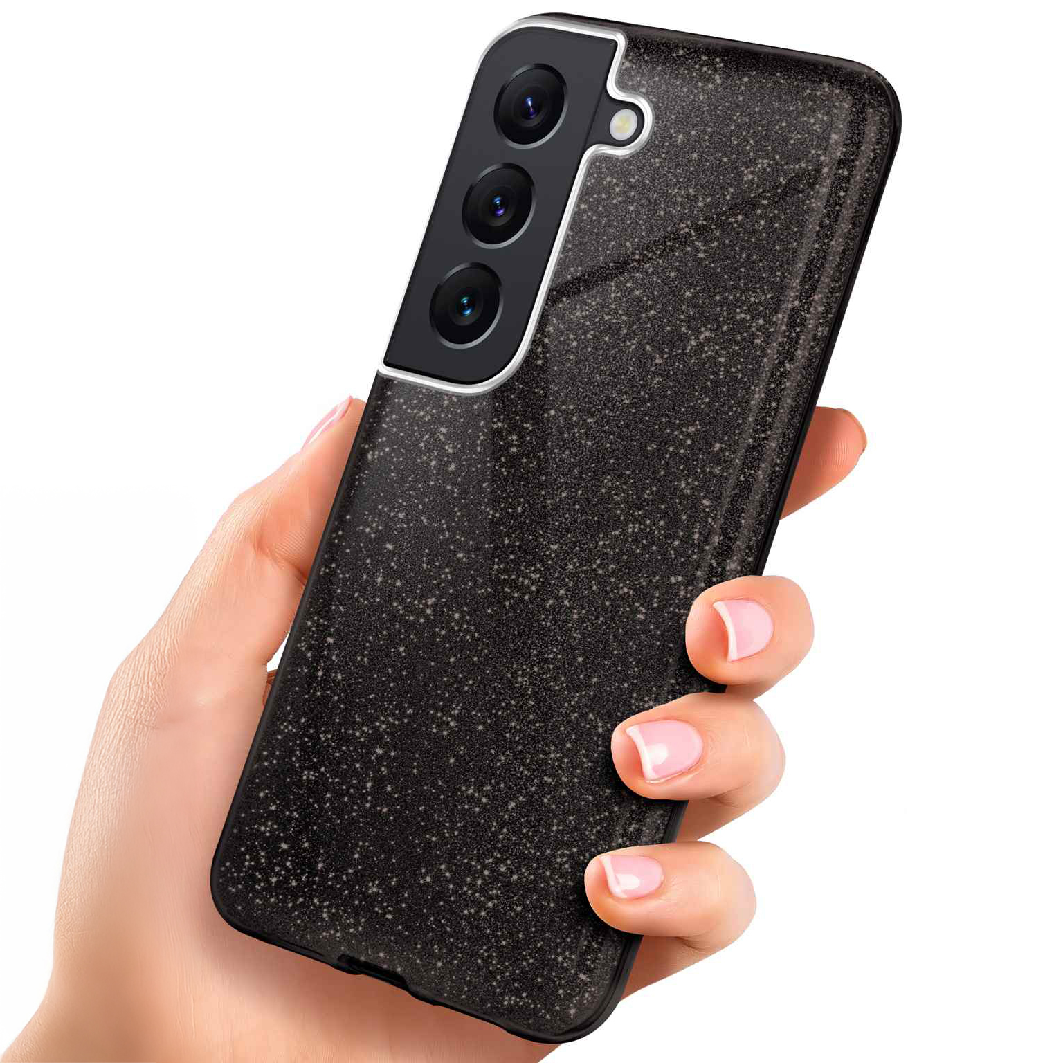 ONEFLOW Glitter Case Samsung Galaxy S22 Plus mit Glitzer Look – Weiteres Produktbild 1