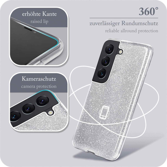 ONEFLOW Glitter Case Samsung Galaxy S22 Plus mit Glitzer Look – Weiteres Produktbild 5 ONEFLOW Glitter Case Samsung Galaxy S22 Plus mit Glitzer Look – Weiteres Produktbild 5