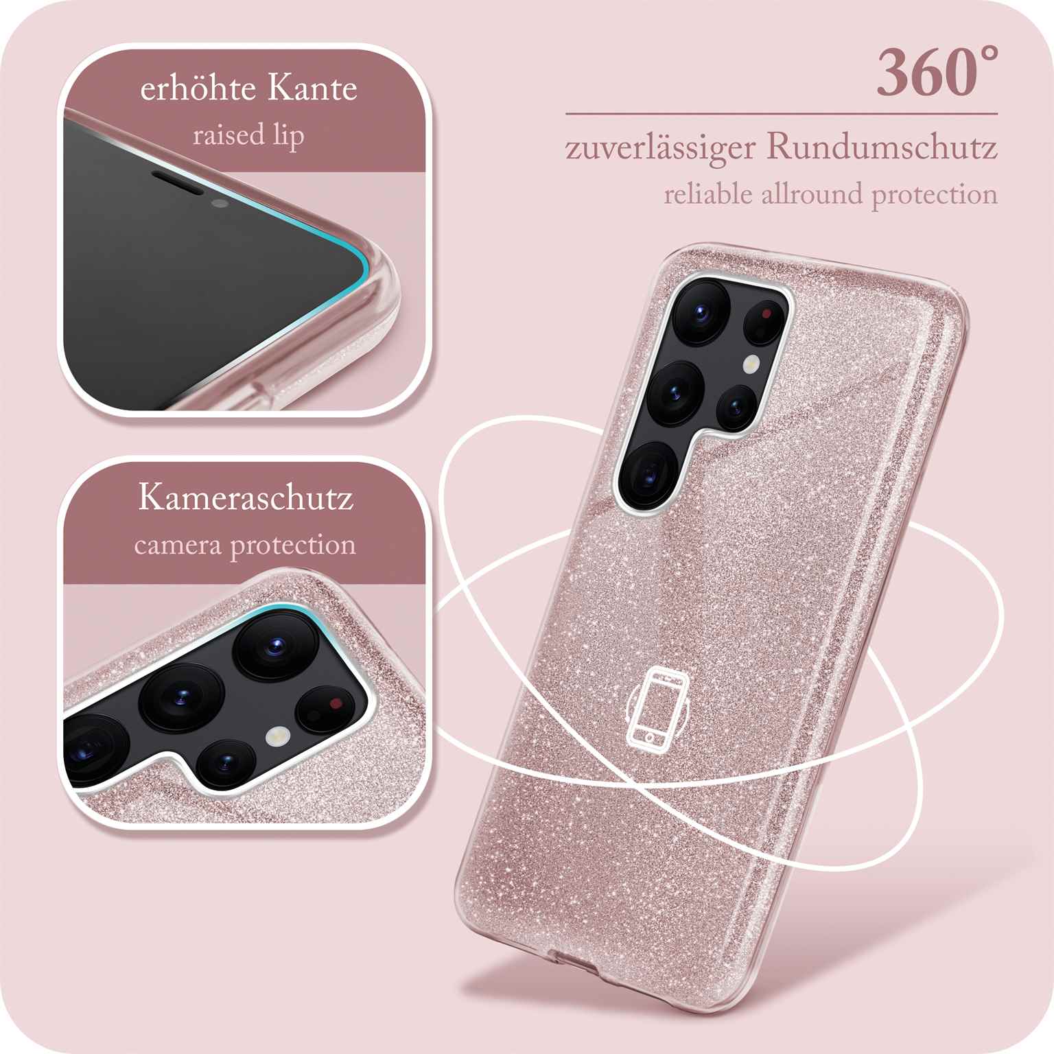 ONEFLOW Glitter Case Samsung Galaxy S22 Ultra mit Glitzer Look – Weiteres Produktbild 5 ONEFLOW Glitter Case Samsung Galaxy S22 Ultra mit Glitzer Look – Weiteres Produktbild 5