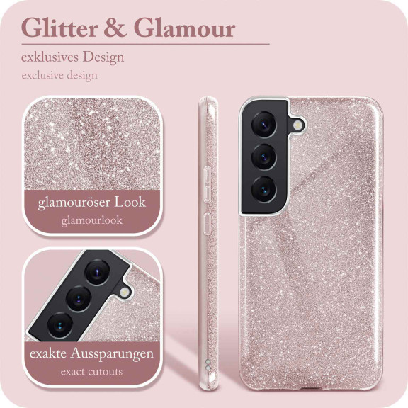 ONEFLOW Glitter Case Samsung Galaxy S22 mit Glitzer Look – Weiteres Produktbild 2