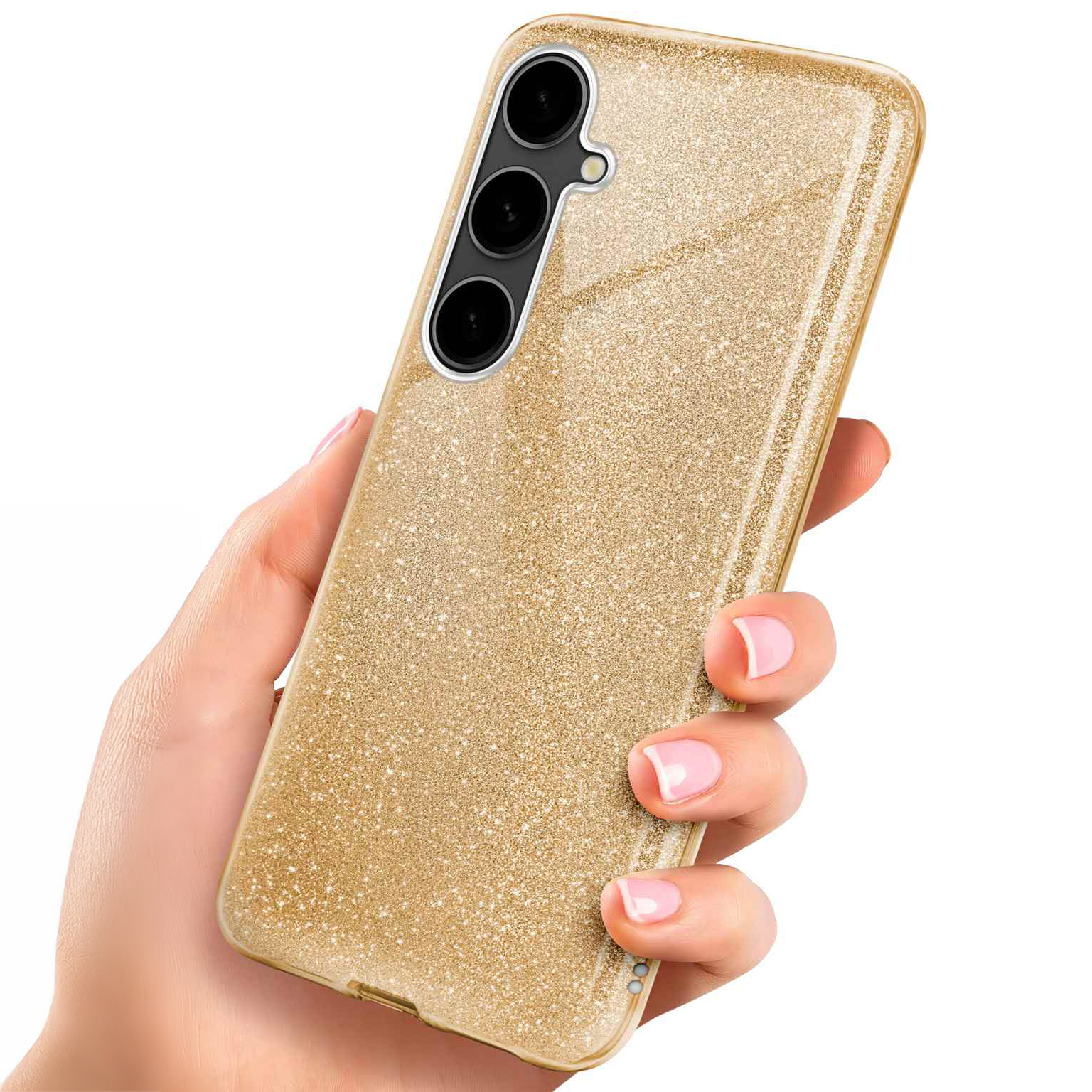 ONEFLOW Glitter Case Samsung Galaxy S23 FE mit Glitzer Look – Weiteres Produktbild 1