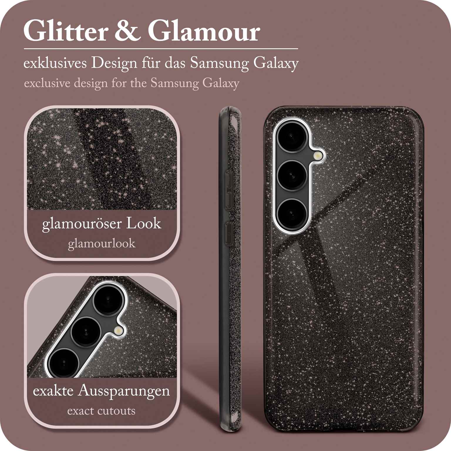 ONEFLOW Glitter Case Samsung Galaxy S23 FE mit Glitzer Look – Weiteres Produktbild 2