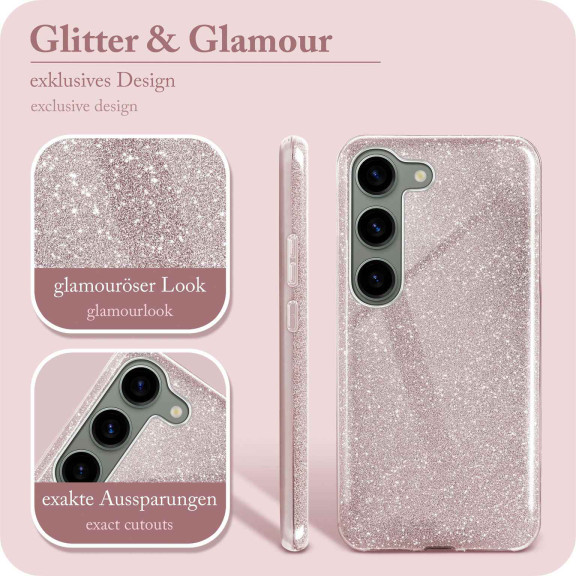 ONEFLOW Glitter Case Samsung Galaxy S23 Plus mit Glitzer Look – Weiteres Produktbild 2