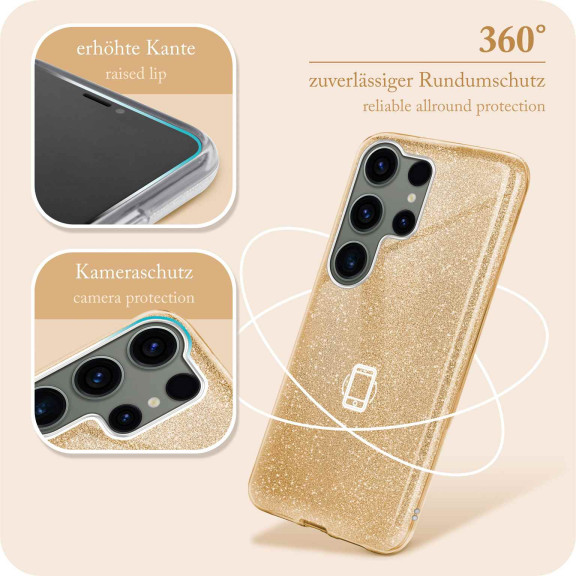ONEFLOW Glitter Case Samsung Galaxy S23 Ultra mit Glitzer Look – Weiteres Produktbild 5