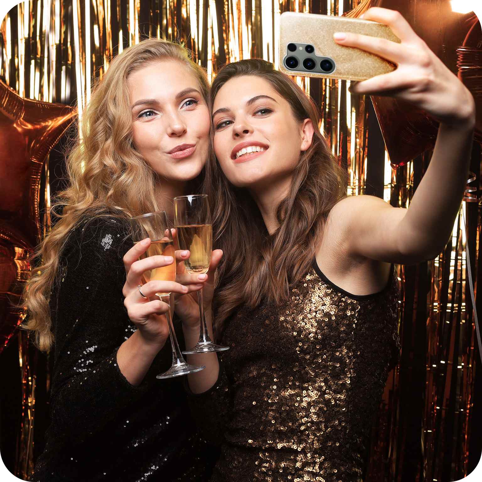 ONEFLOW Glitter Case Samsung Galaxy S23 Ultra mit Glitzer Look – Weiteres Produktbild 7