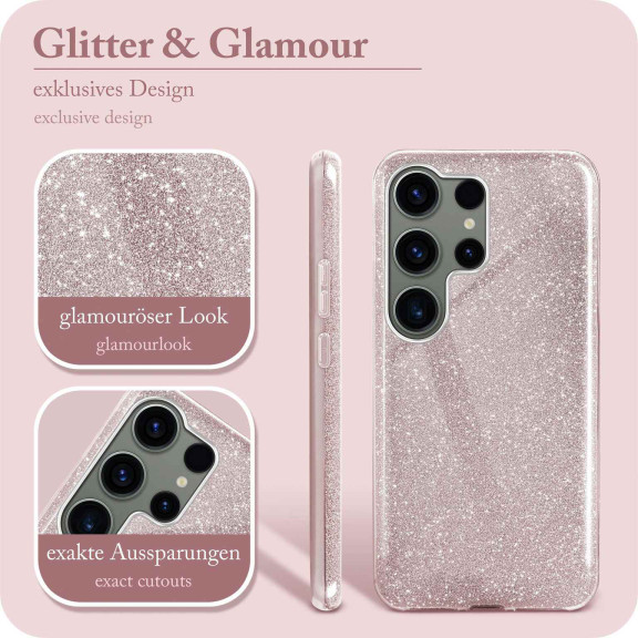 ONEFLOW Glitter Case Samsung Galaxy S23 Ultra mit Glitzer Look – Weiteres Produktbild 2