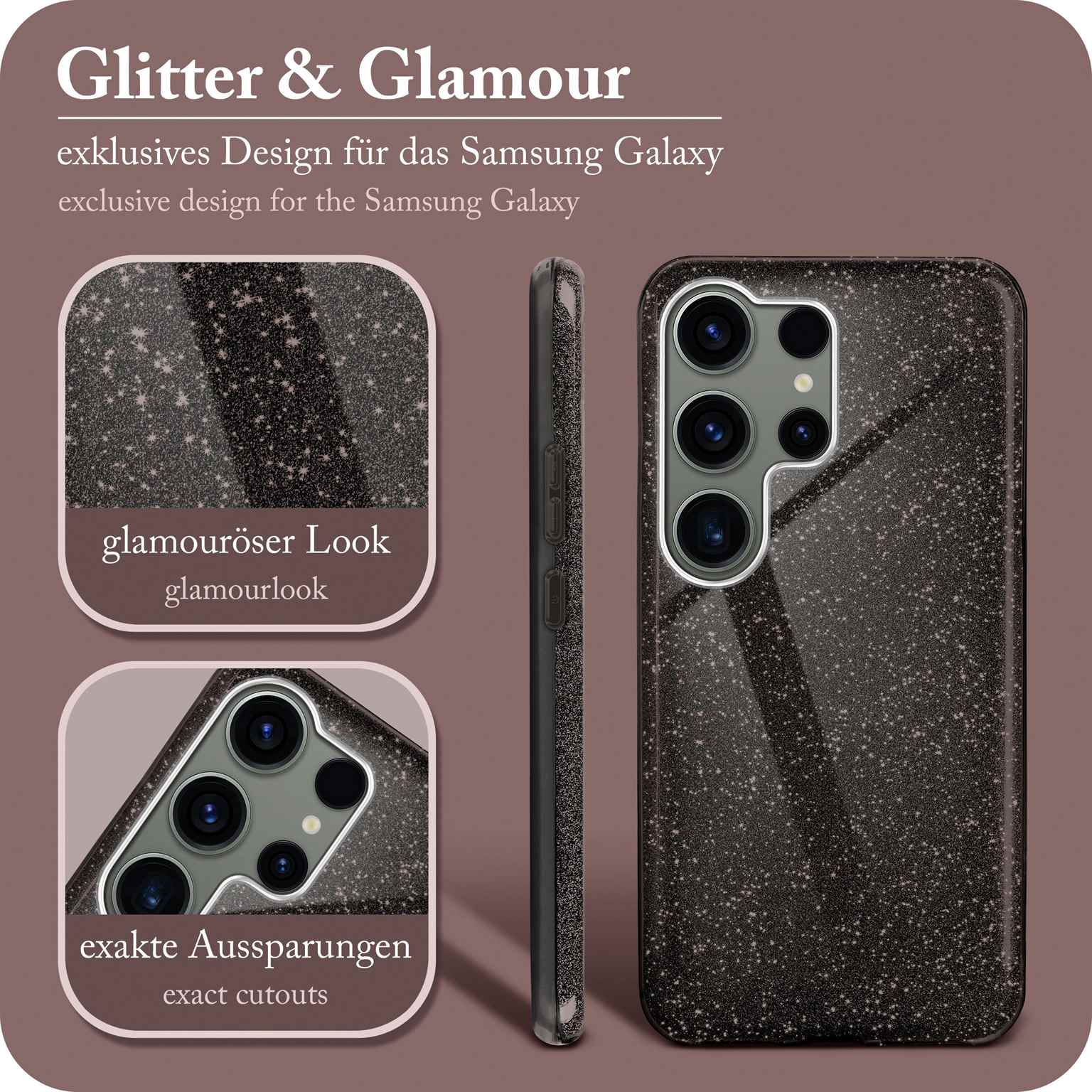 ONEFLOW Glitter Case Samsung Galaxy S23 Ultra mit Glitzer Look – Weiteres Produktbild 2