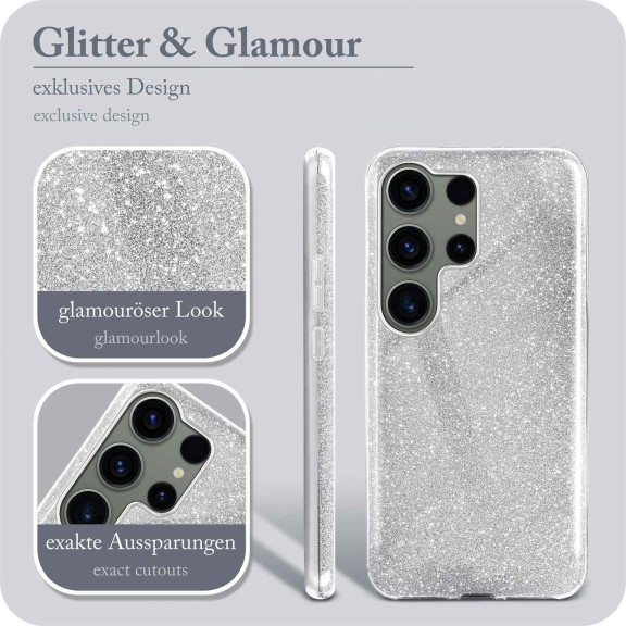 ONEFLOW Glitter Case Samsung Galaxy S23 Ultra mit Glitzer Look – Weiteres Produktbild 2