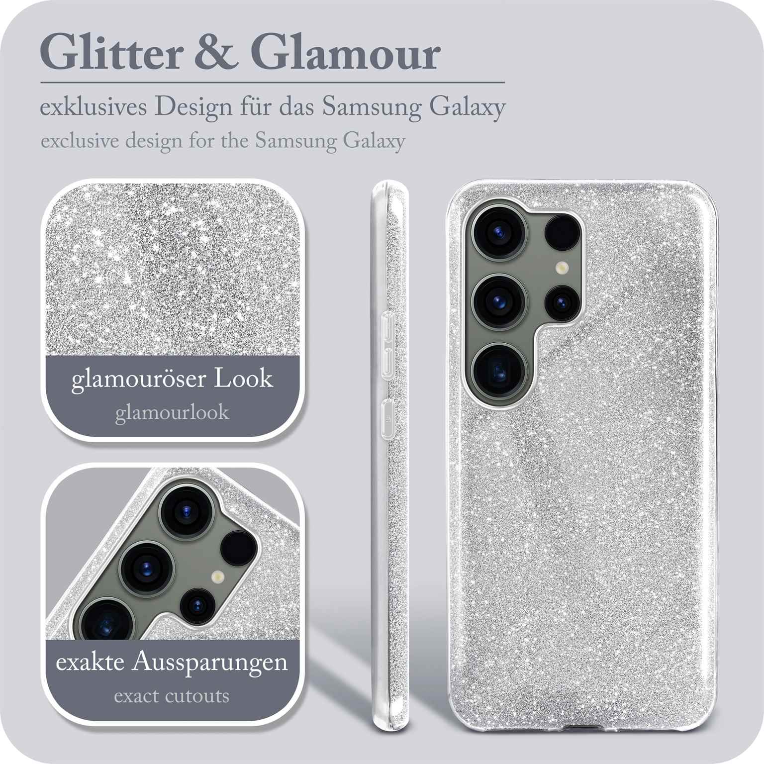ONEFLOW Glitter Case Samsung Galaxy S23 Ultra mit Glitzer Look – Weiteres Produktbild 2