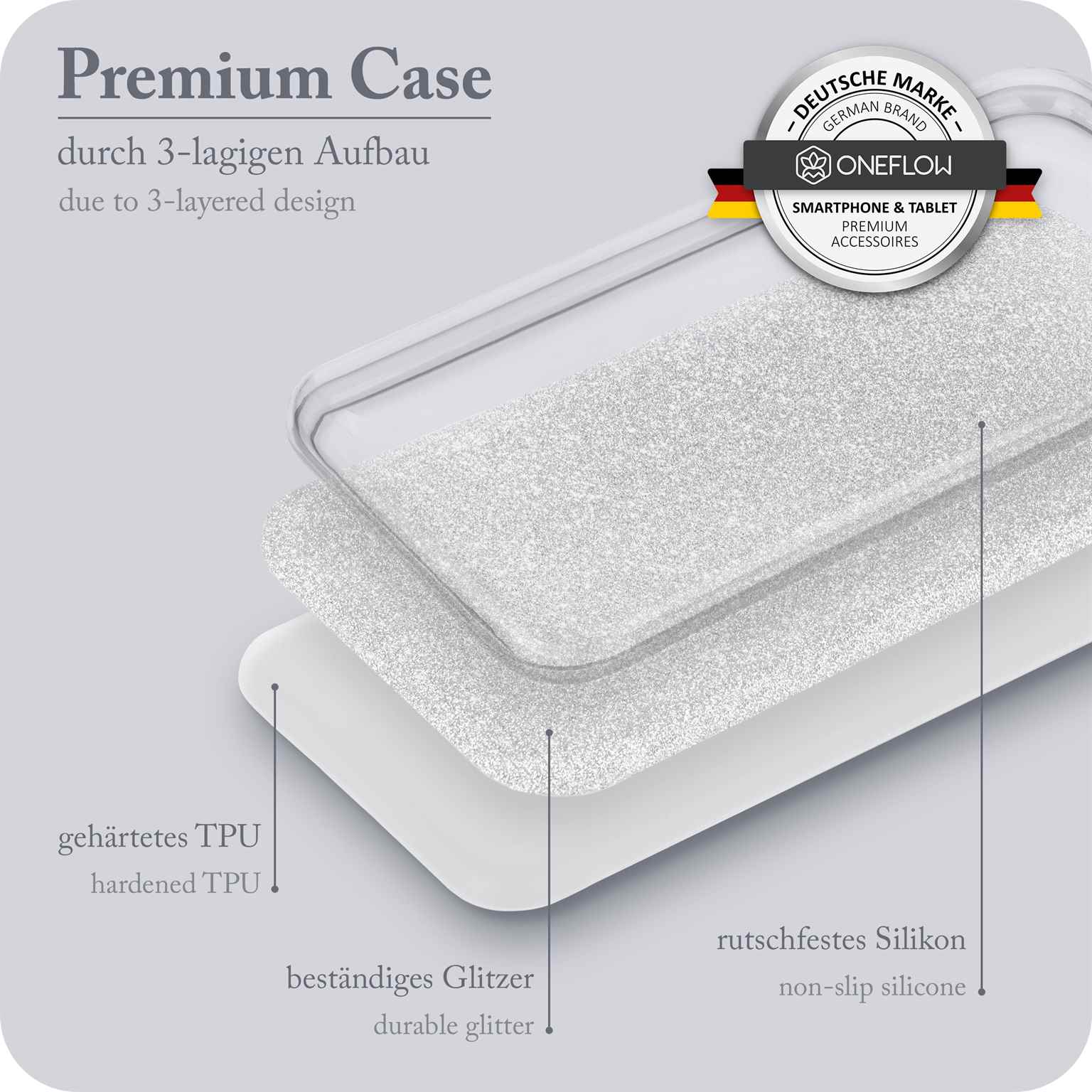 ONEFLOW Glitter Case Samsung Galaxy S23 Ultra mit Glitzer Look – Weiteres Produktbild 3