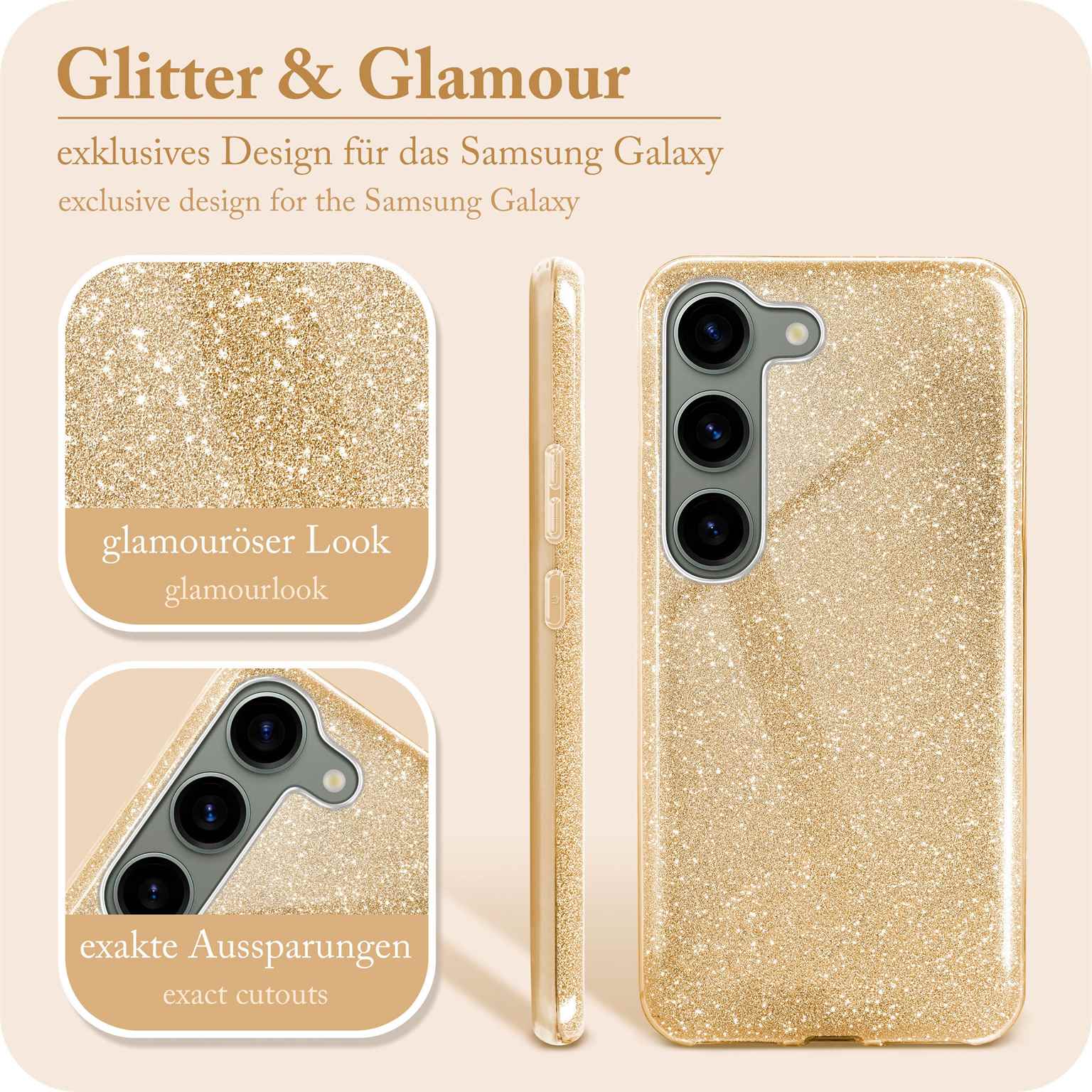 ONEFLOW Glitter Case Samsung Galaxy S23 mit Glitzer Look – Weiteres Produktbild 2