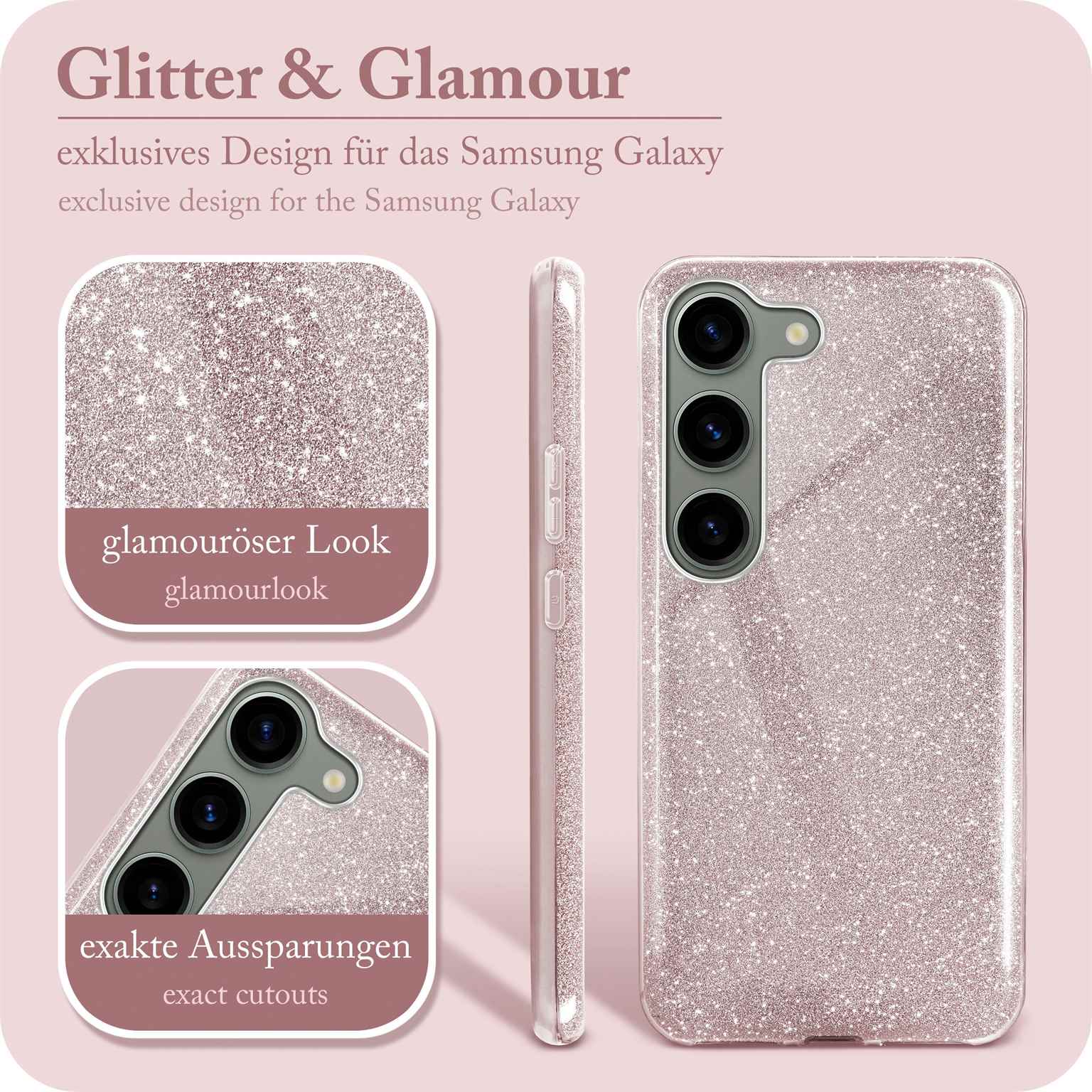 ONEFLOW Glitter Case Samsung Galaxy S23 mit Glitzer Look – Weiteres Produktbild 2