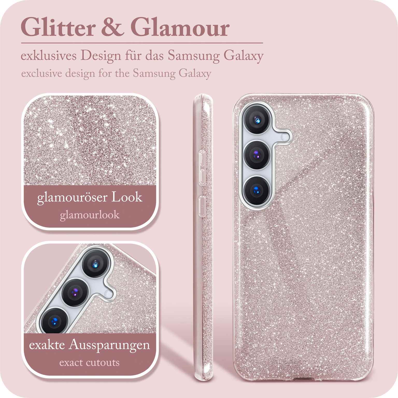 ONEFLOW Glitter Case Samsung Galaxy S24 Plus mit Glitzer Look – Weiteres Produktbild 2