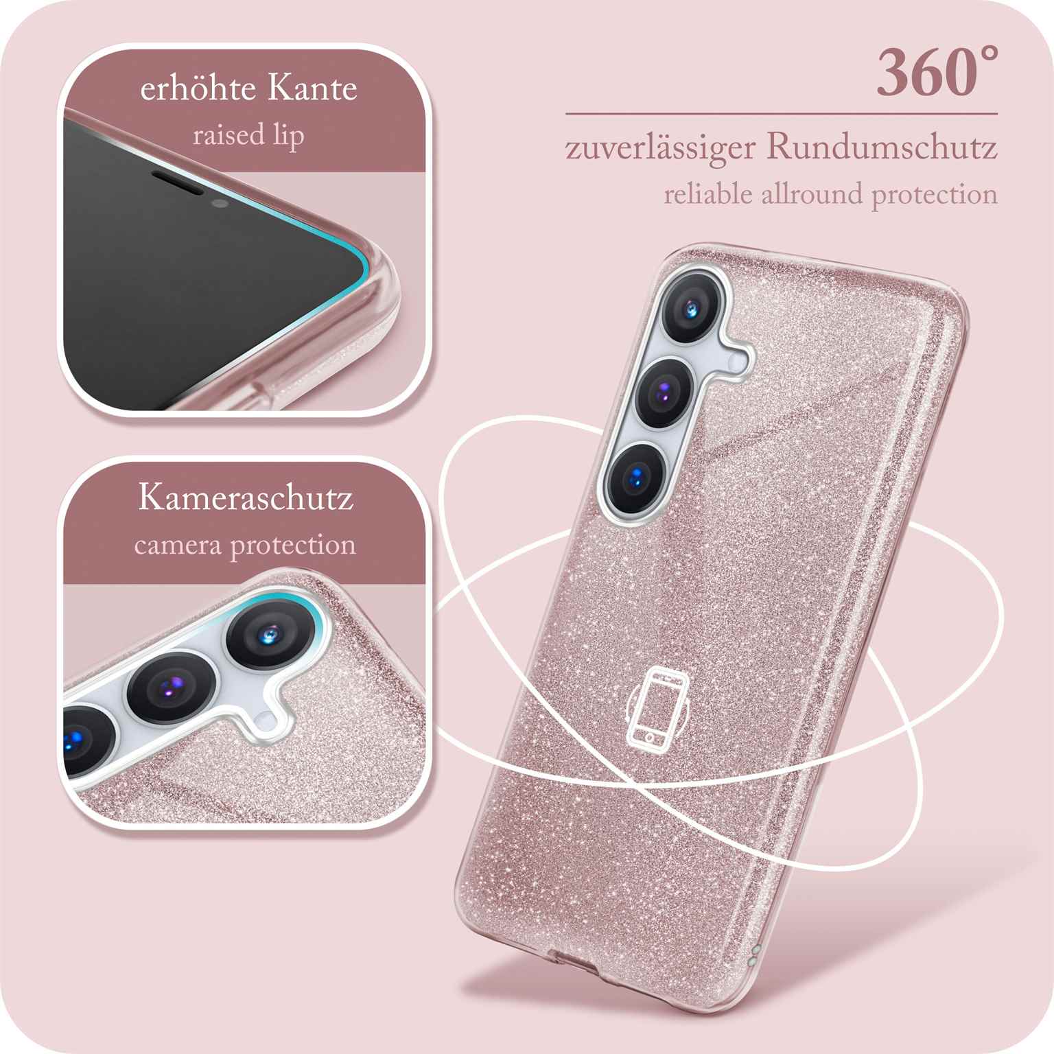 ONEFLOW Glitter Case Samsung Galaxy S24 Plus mit Glitzer Look – Weiteres Produktbild 5 ONEFLOW Glitter Case Samsung Galaxy S24 Plus mit Glitzer Look – Weiteres Produktbild 5