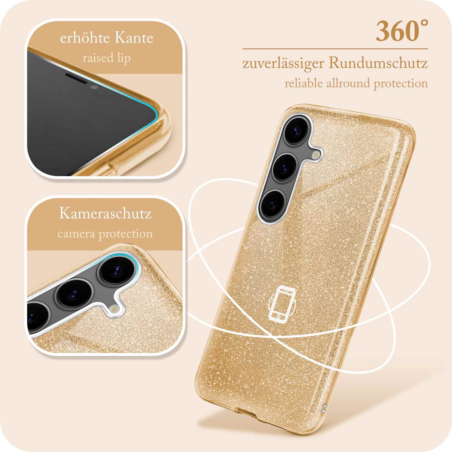 ONEFLOW Glitter Case Samsung Galaxy S24 mit Glitzer Look – Weiteres Produktbild 5 ONEFLOW Glitter Case Samsung Galaxy S24 mit Glitzer Look – Weiteres Produktbild 5