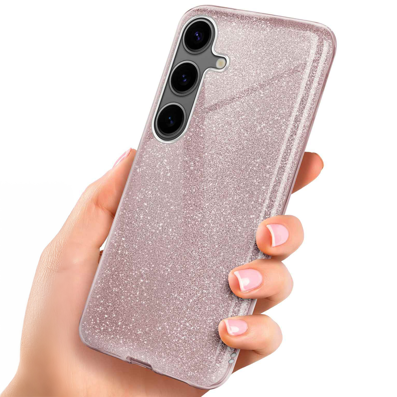 ONEFLOW Glitter Case Samsung Galaxy S24 mit Glitzer Look – undefined