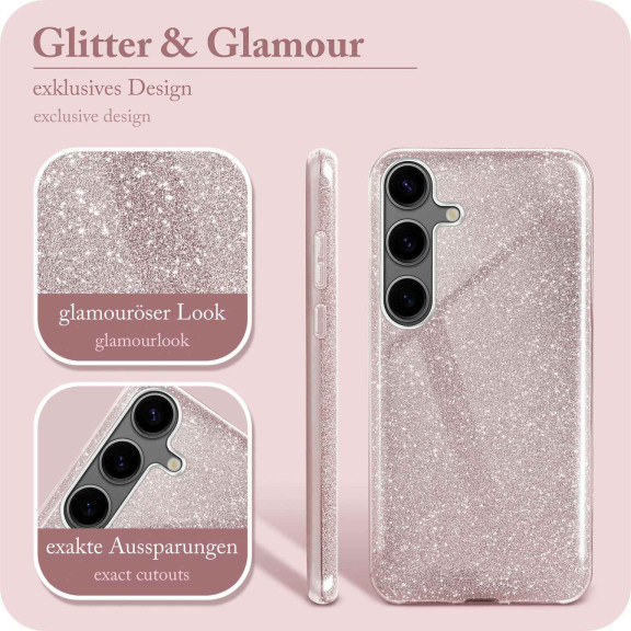 ONEFLOW Glitter Case Samsung Galaxy S24 mit Glitzer Look – Weiteres Produktbild 2