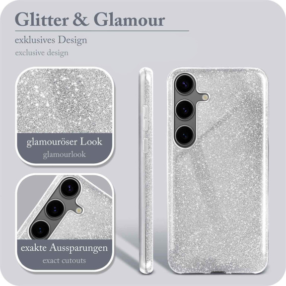 ONEFLOW Glitter Case Samsung Galaxy S24 mit Glitzer Look – Weiteres Produktbild 2
