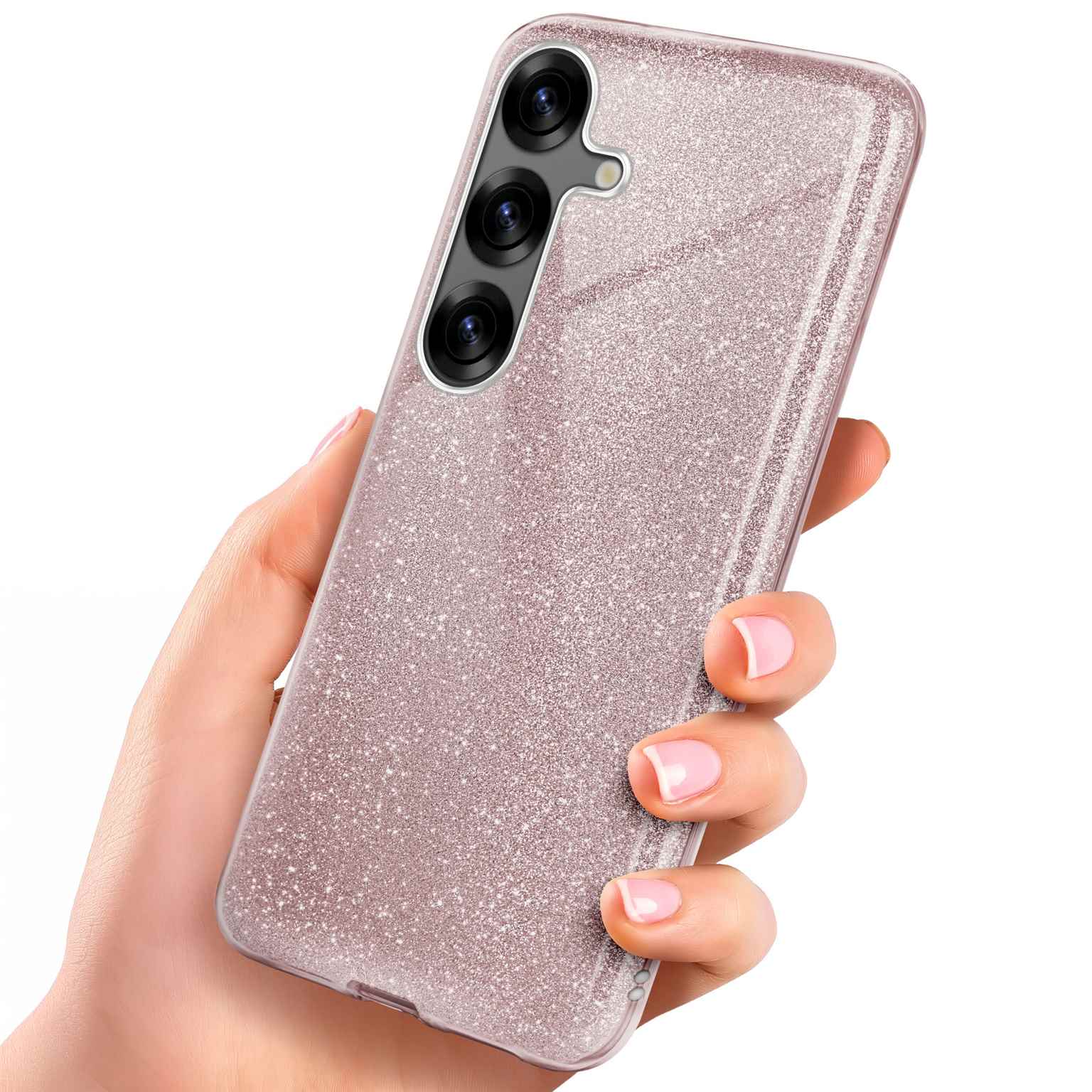 ONEFLOW Glitter Case Samsung Galaxy S25 Plus mit Glitzer Look – undefined