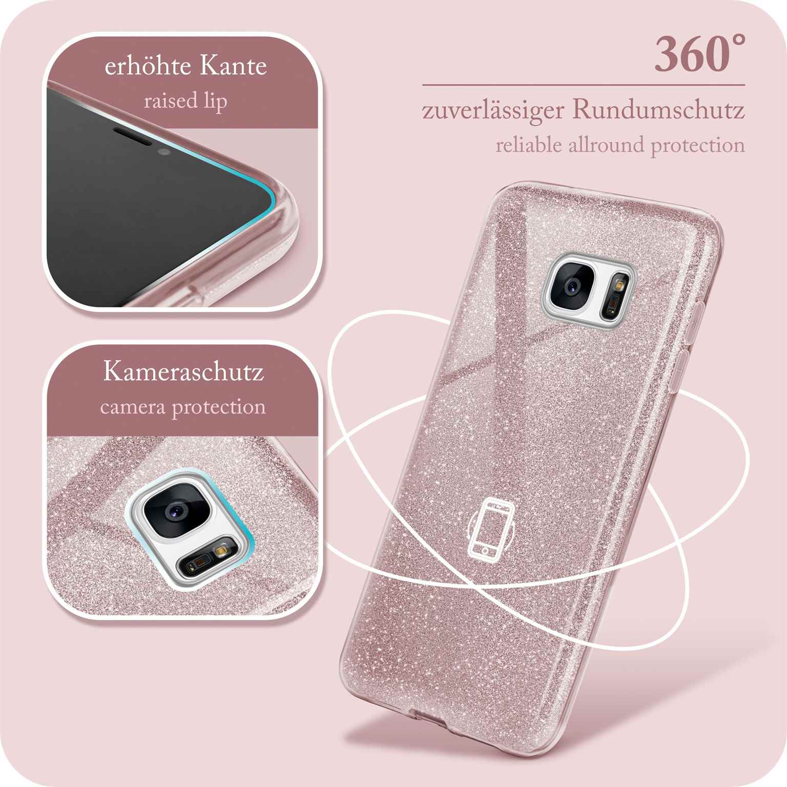 ONEFLOW Glitter Case Samsung Galaxy S7 mit Glitzer Look – Weiteres Produktbild 5