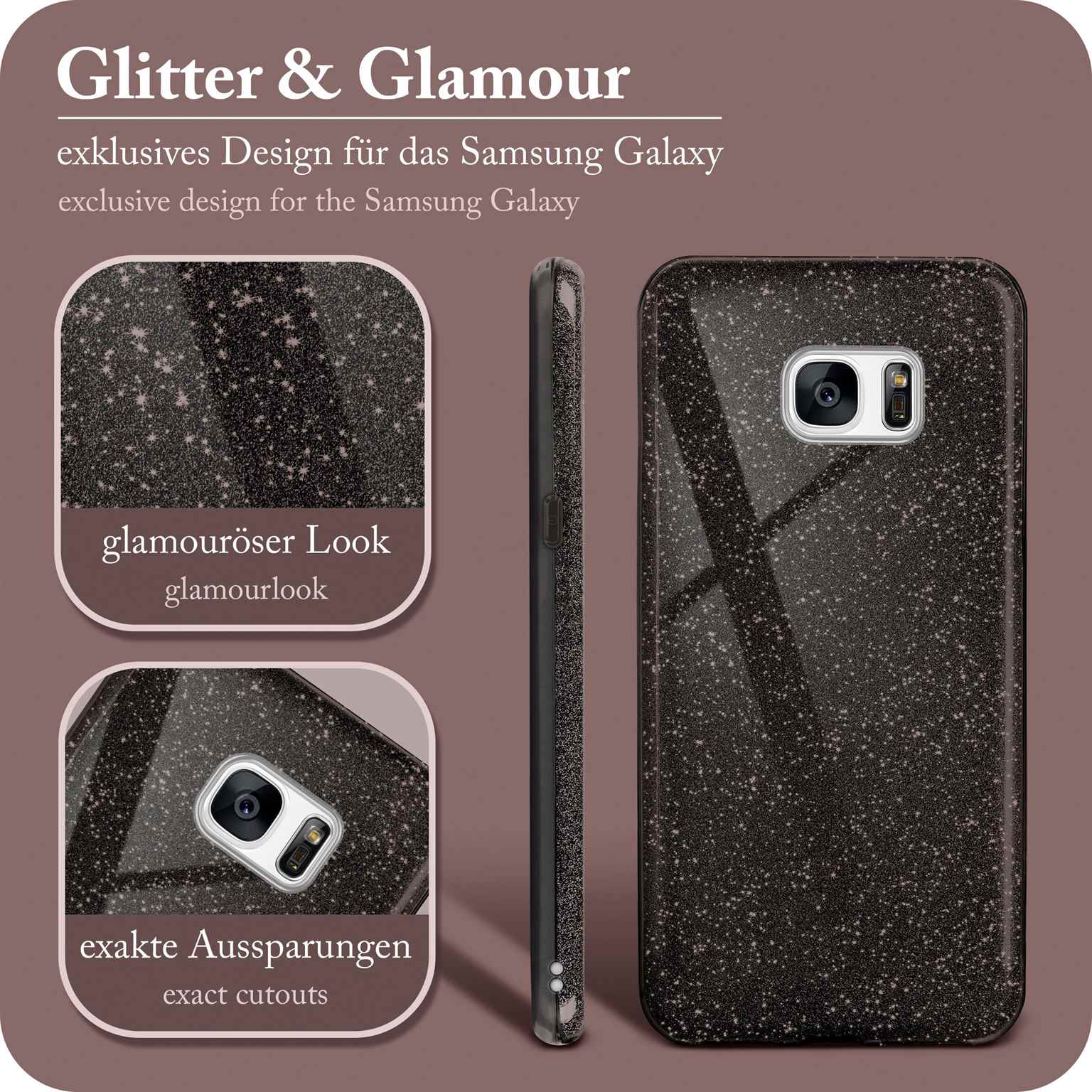 ONEFLOW Glitter Case Samsung Galaxy S7 mit Glitzer Look – Weiteres Produktbild 1