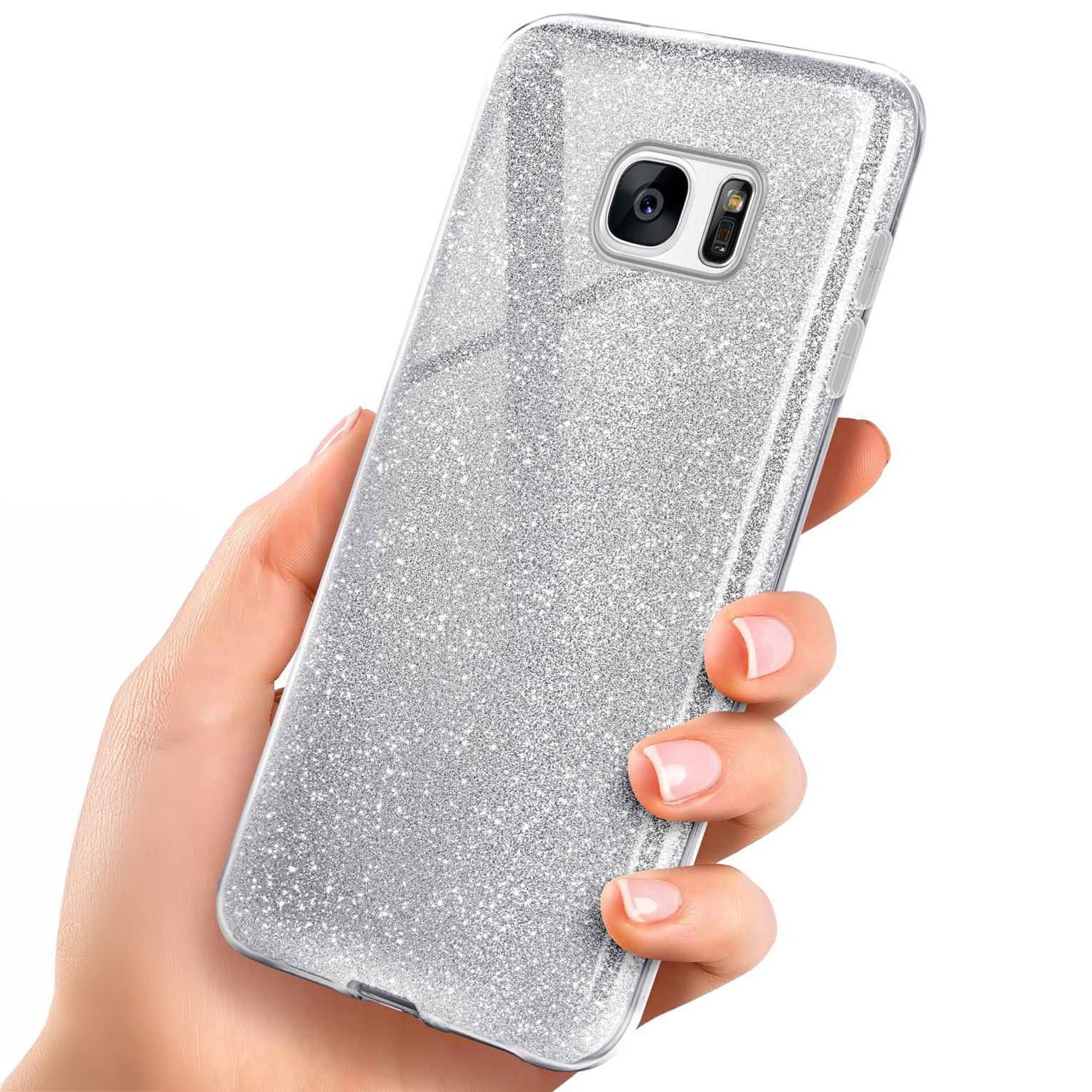 ONEFLOW Glitter Case Samsung Galaxy S7 mit Glitzer Look – Weiteres Produktbild 1