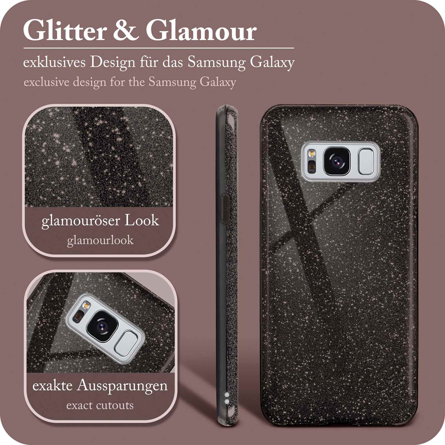 ONEFLOW Glitter Case Samsung Galaxy S8 Plus mit Glitzer Look – Weiteres Produktbild 2