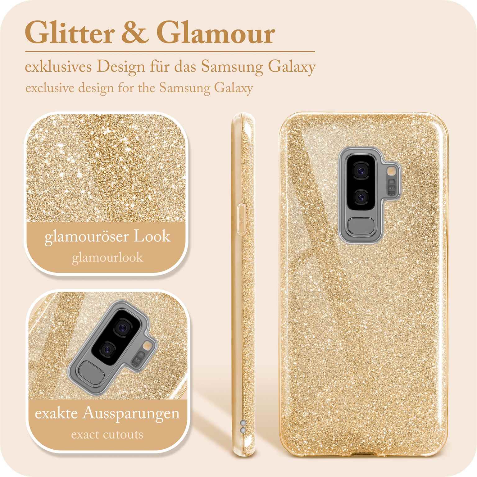 ONEFLOW Glitter Case Samsung Galaxy S9 Plus mit Glitzer Look – Weiteres Produktbild 2