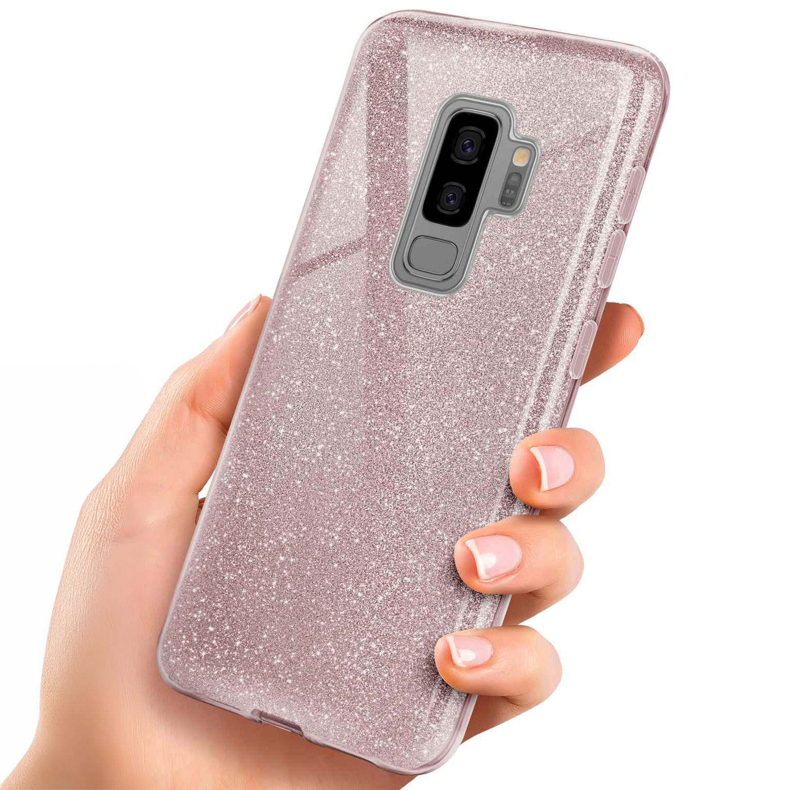 ONEFLOW Glitter Case Samsung Galaxy S9 Plus mit Glitzer Look – undefined