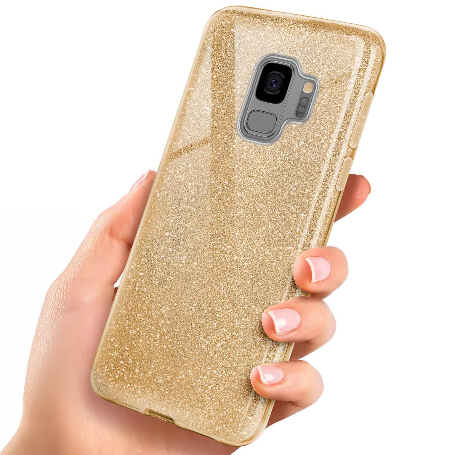 ONEFLOW Glitter Case Samsung Galaxy S9 mit Glitzer Look – Weiteres Produktbild 1