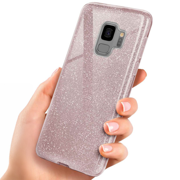 ONEFLOW Glitter Case Samsung Galaxy S9 mit Glitzer Look – Weiteres Produktbild 1