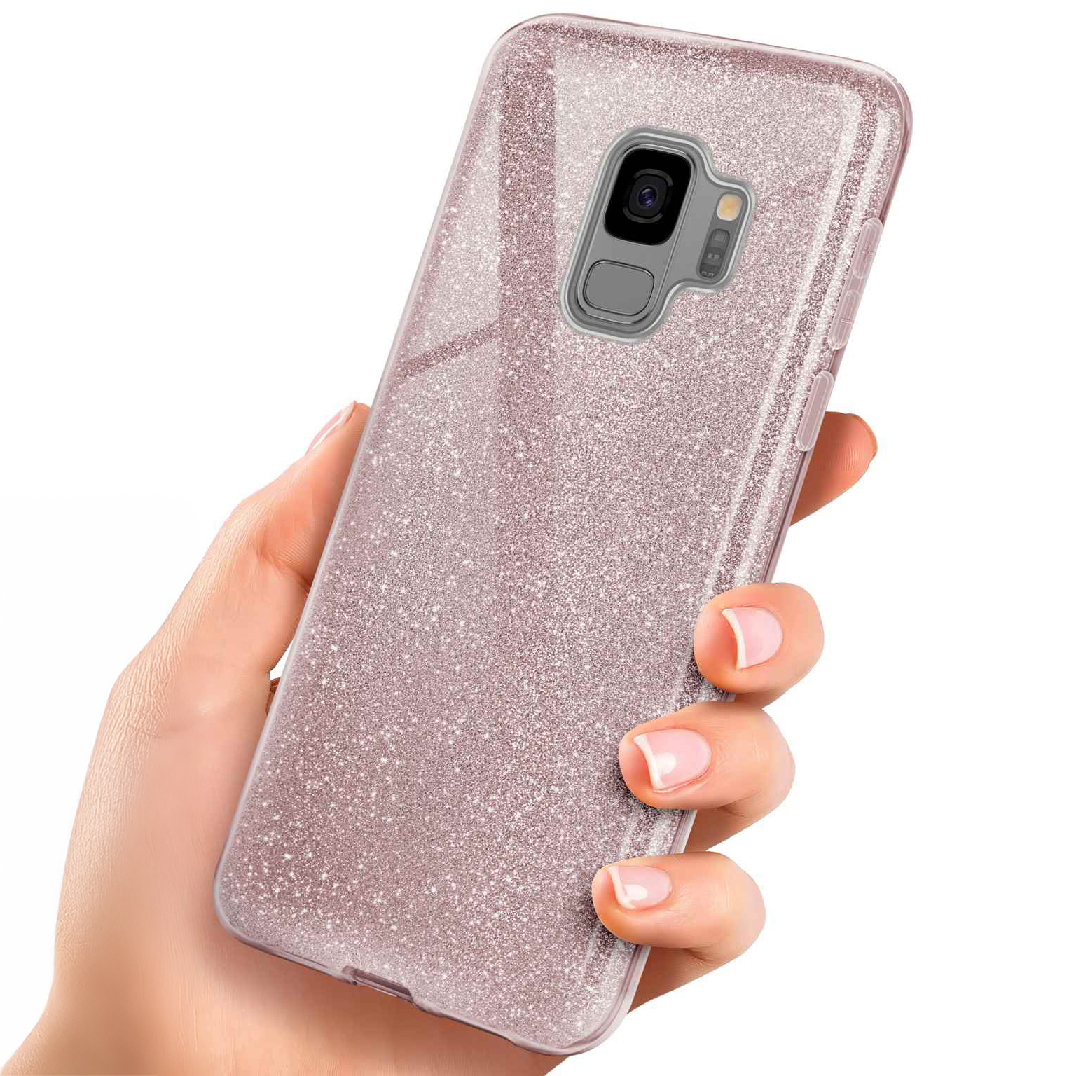 ONEFLOW Glitter Case Samsung Galaxy S9 mit Glitzer Look – undefined