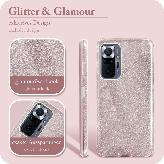 ONEFLOW Glitter Case Redmi Note 10 Pro mit Glitzer Look – Weiteres Produktbild 2